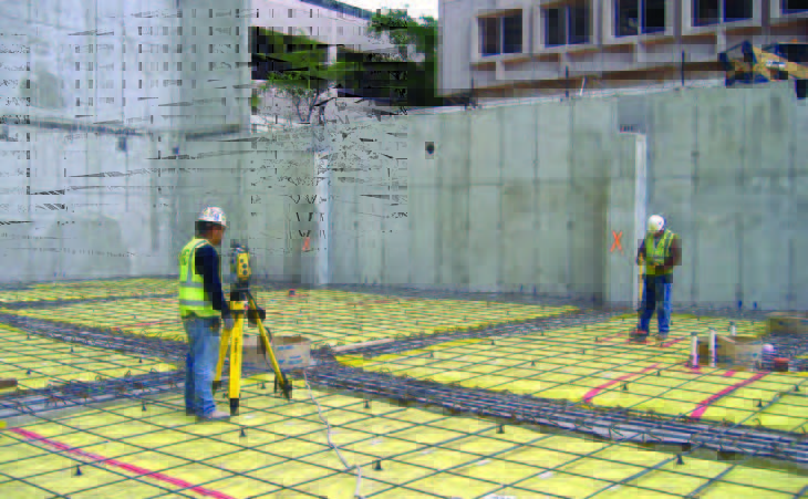 Using the Autodesk Point Layout and a total station, MMC Contractors slashed time spent laying out points in the field, and because the process didn’t require that concrete floors be poured first, they saved as much as three weeks per floor installing the hanger points and hangers for the new Martin Army Community Hospital.