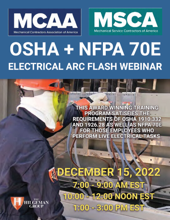 The Next Qualified Level Arc Flash Safety Training Webinars Scheduled for December 15, 2022