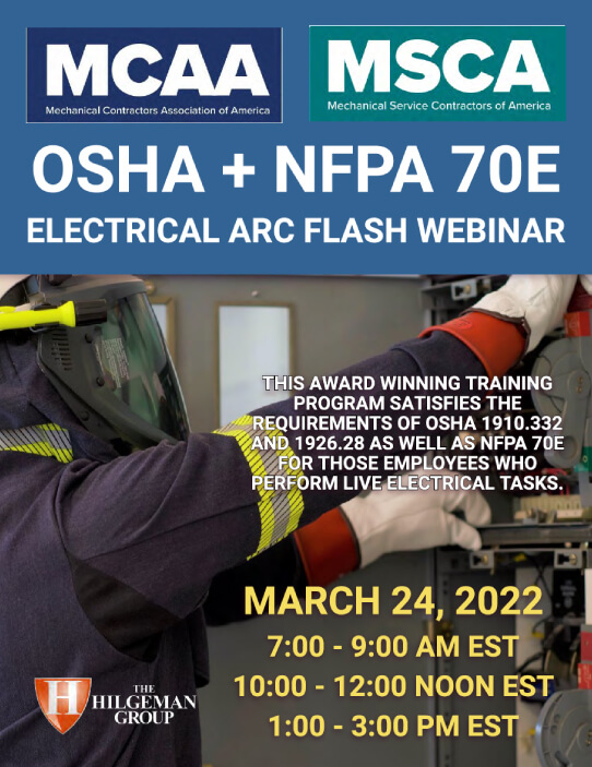 The Next Qualified Level Arc Flash Safety Training Webinars Scheduled for March 24, 2022