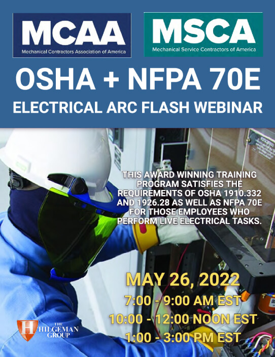 The Next Qualified Level Arc Flash Safety Training Webinars Scheduled for May 26, 2022