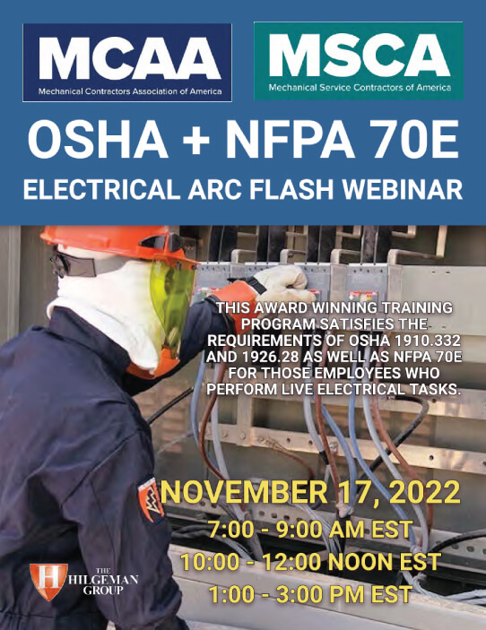 The Next Qualified Level Arc Flash Safety Training Webinars Scheduled for November 17, 2022
