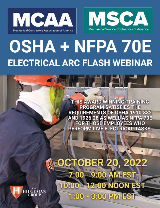 The Next Qualified Level Arc Flash Safety Training Webinars Scheduled for October 20, 2022
